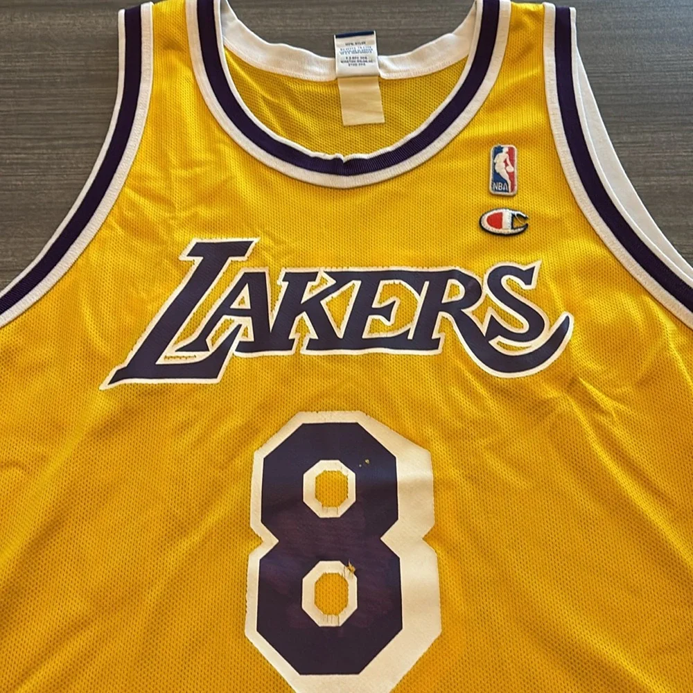 Vintage 1996 Champion Los Angeles Lakers Kobe Bryant Jersey - Picture 2 of 6